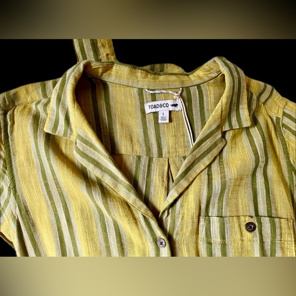 Toad & Co Women’s Camp Cove Romper in large - Picture 3 of 4